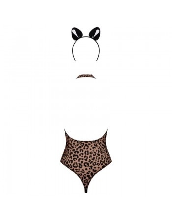 body leocatia en imprimé animal de la marque de lingerie obsessive