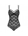 somptueux body noir en dentelle fine de la marque obsessive lingerie