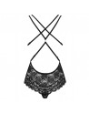 somptueux body noir en dentelle fine de la marque obsessive lingerie