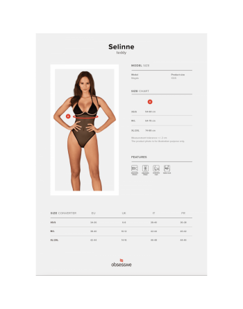 votre boutique sexy vous présente selinne body noir