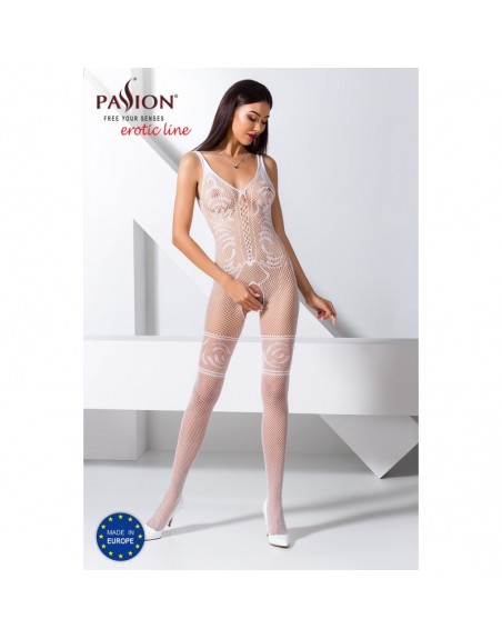 bodystocking blanc et sexy bs069 de la marque passion lingerie