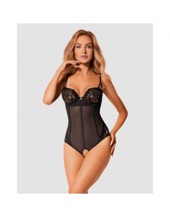 votre boutique sexy vous présente serena love body ouvert noir