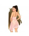 babydoll naughty doll rose de la marque de lingerie penthouse