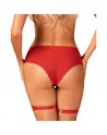  lingerie belovya culotte jarretière rouge