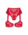  lingerie belovya culotte jarretière rouge