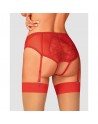 lingerie dagmarie culotte jarretière rouge