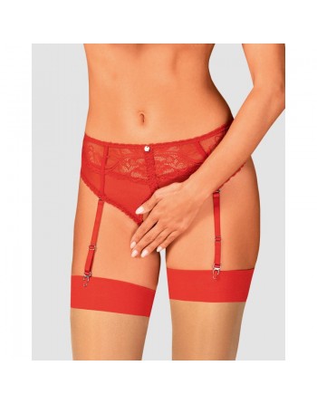 lingerie dagmarie culotte jarretière rouge