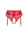 lingerie dagmarie culotte jarretière rouge