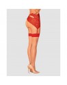 lingerie s814 bas jarretelles rouge