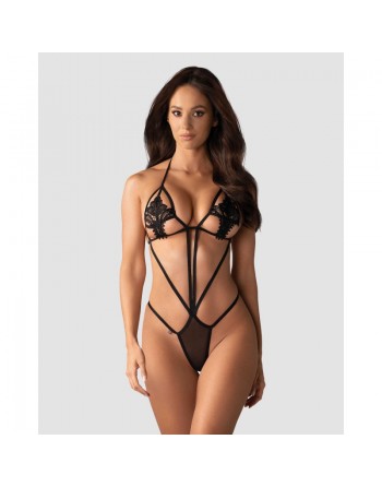 lingerie sexy marque obsessive teddies : luiza teddy black