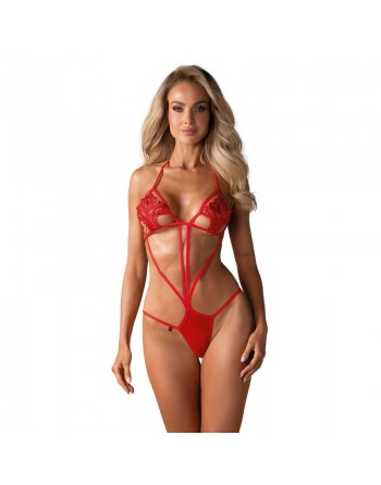 lingerie sexy marque obsessive teddies : luiza teddy red