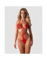 lingerie sexy marque obsessive teddies : luiza teddy red