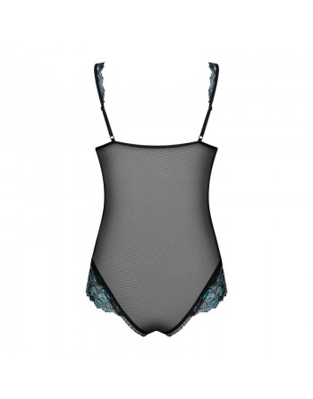 body sexy noir et turquoise de la marque obsessive