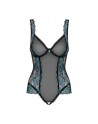 body sexy noir et turquoise de la marque obsessive